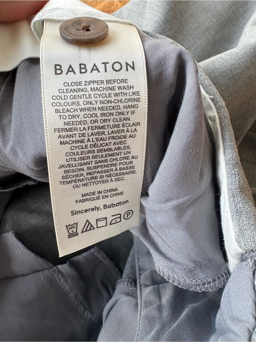 Aritzia Babaton Markova Pant Grey Melange Regular Size 4 business casual - Picture 13 of 15
